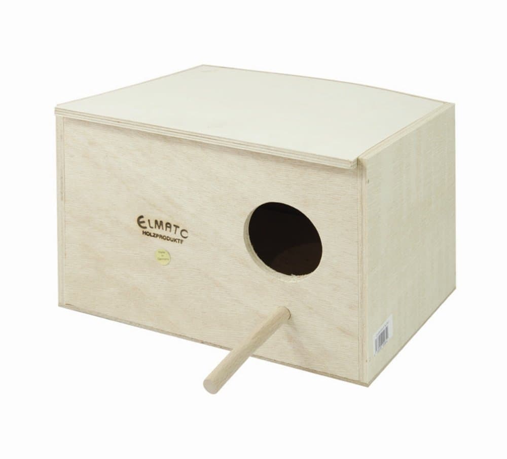 Elmato Parakeet Bird House with Nesting Space and Perch