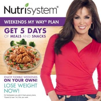 Nutrisystem Success 28 Day "Weekends on Your Own" Customized Meal Plan