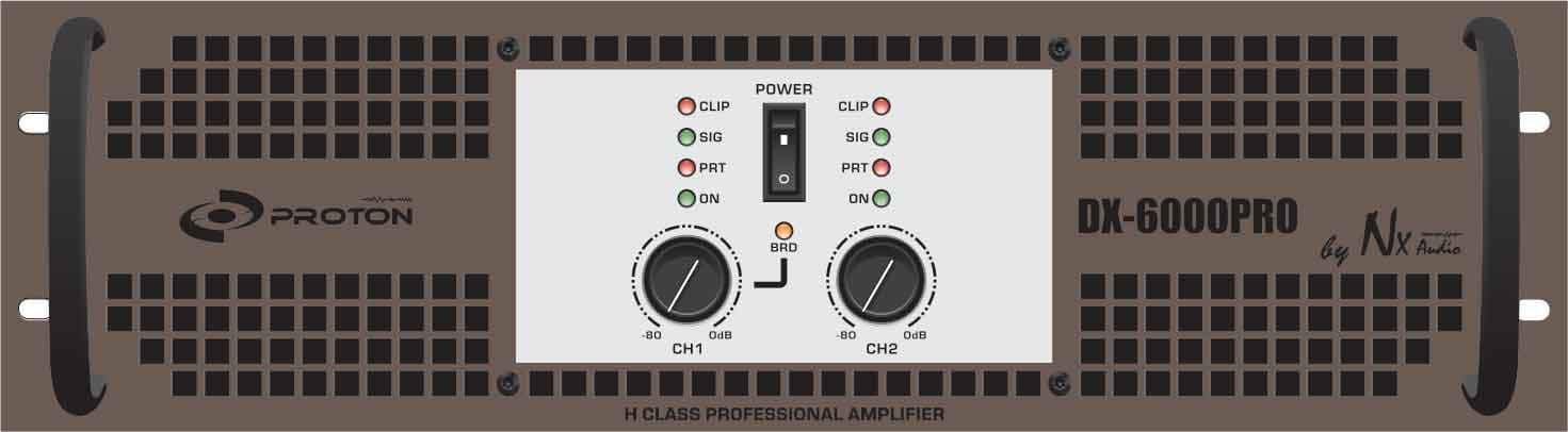 NX AUDIO DX-6000 2-CHANNEL POWER AMPLIFIER