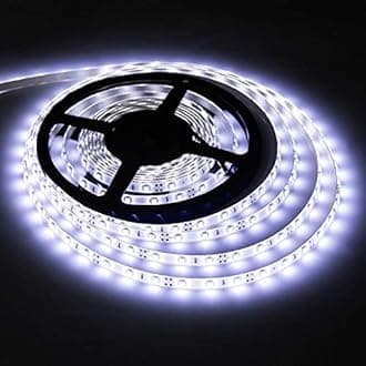 Waterproof Led Strip Lights SMD 3528 16.4 Ft (5M) 300leds 60leds/m White Flexible Tape Lighting Tape Lights for Boats, Bathroom,Mirror,Ceiling and Outdoor (cold white), Power Supply not Included