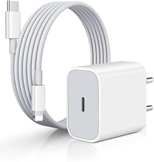 Original 20W USB-C Power Adaptor with 3.3Ft Data Cable for iPhone14 14 Pro 14 Pro Max 14 Plus 13 13Pro 12 12 Pro 11 11Pro (Type C to Lightening Cable) *, White