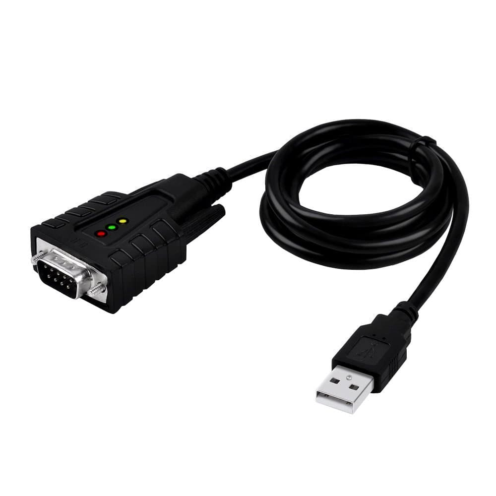 Ruibo Sike USB to RS232 Serial Cable Adapter - USB Serial/RS232/DB9/Com Port Converter - 9 Pin Serial Printer Lead for Mac OS & Windows 10/8/7/XP