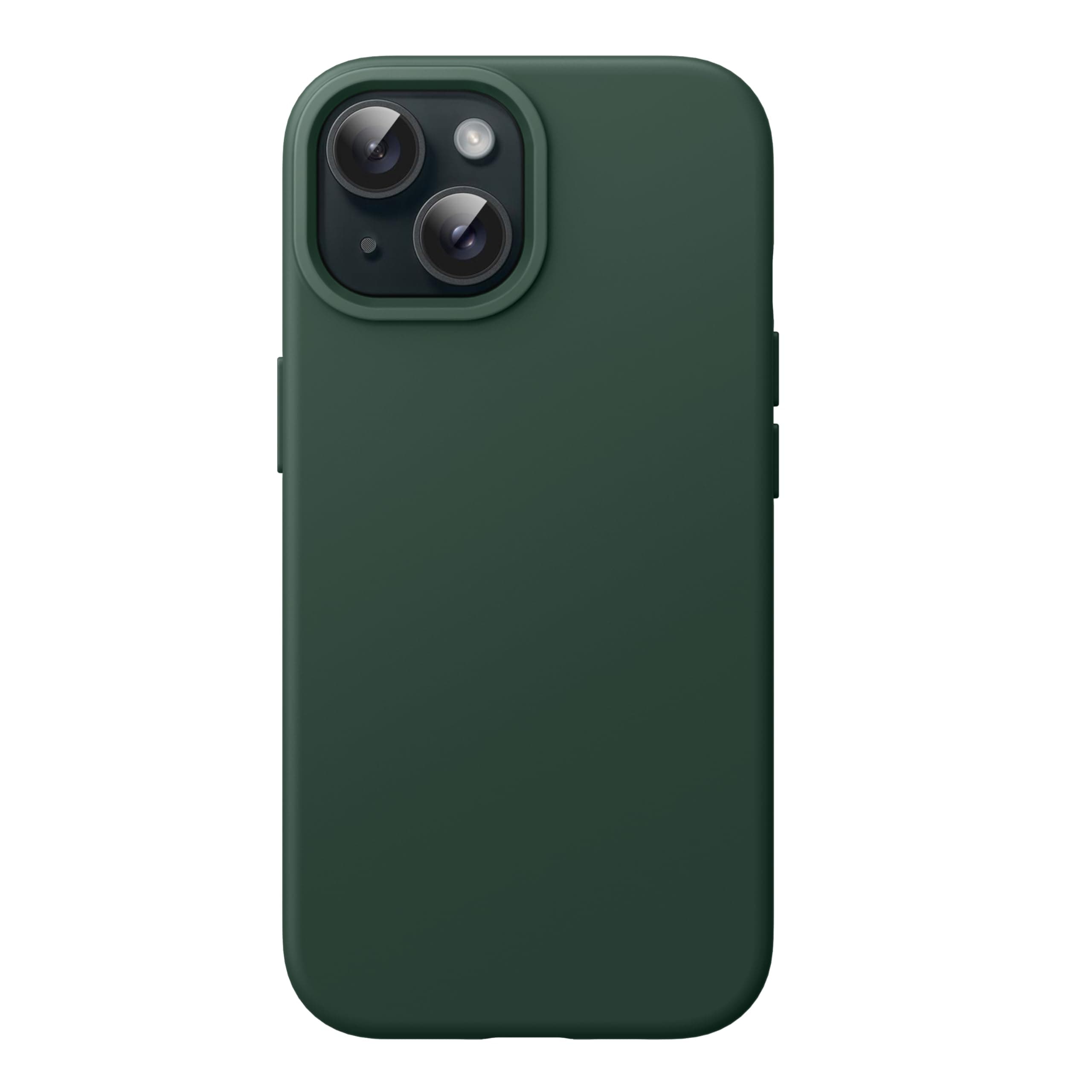 JETech Silicone Case for iPhone 15 6.1-Inch, Silky-Soft Touch Full-Body Protective Phone Case, Shockproof Cover (Midnight Green)