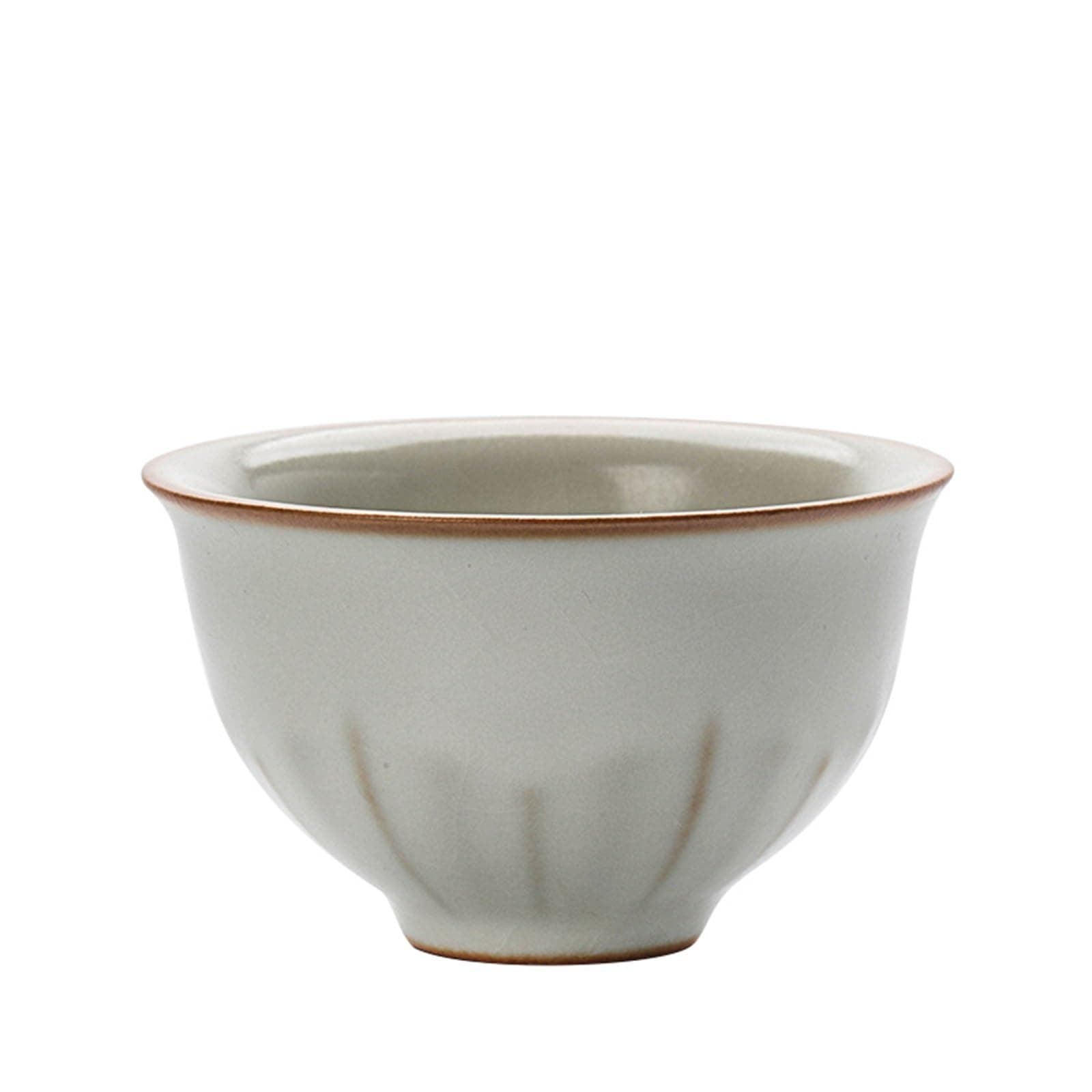 RETORO Tea cups 2PC Antique Pottery Tea Cup Creative Printing Blessed Ceramic Hat Cup Tea Set Tea Ceremony Accessories