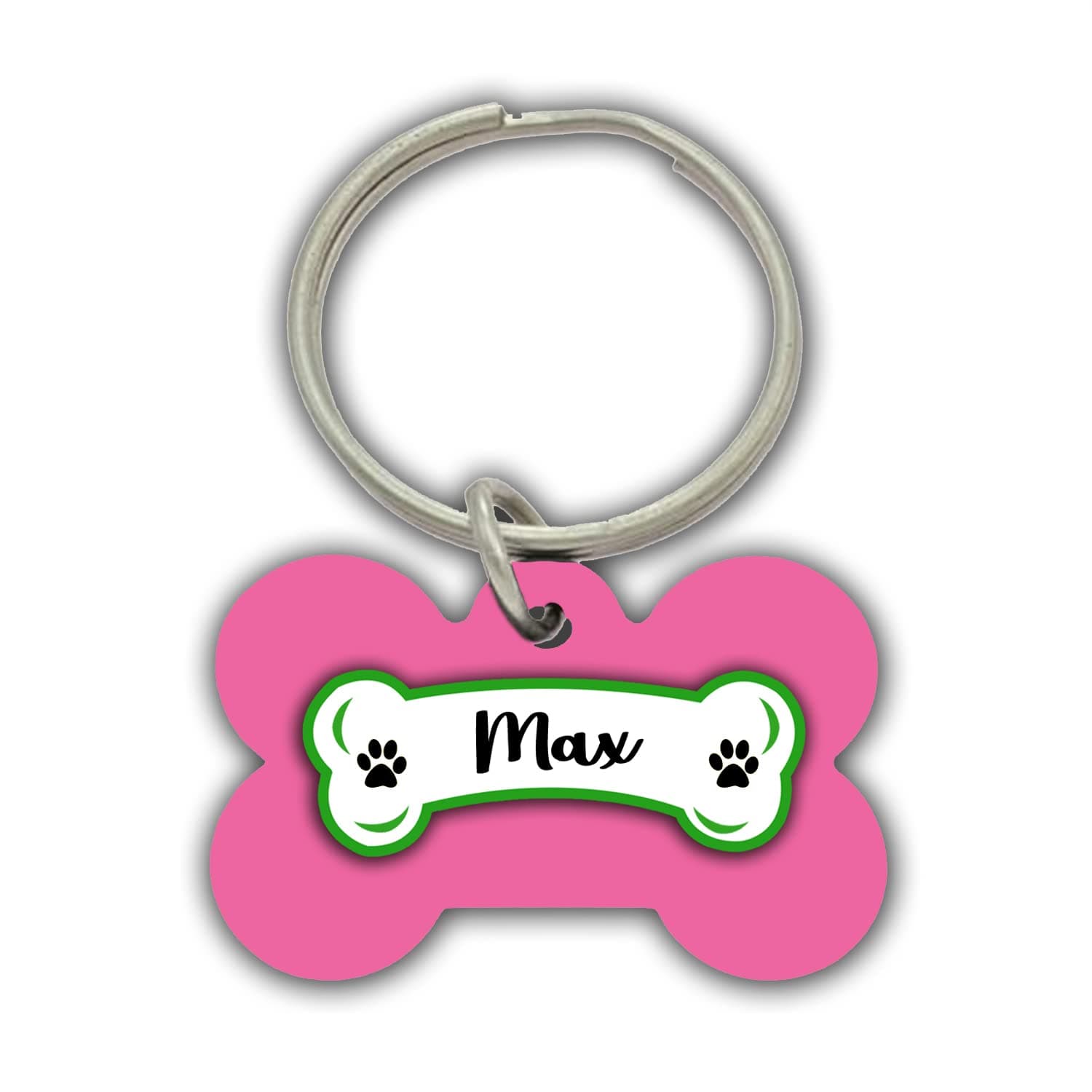 AWANI TRENDS Max Pets Name/Identity Tag Bone Shape Tag for Dogs and Cats , Dog ID tag -ATPET03062