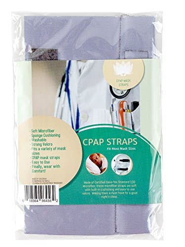 Microfiber CPAP Padded Strap Covers - Top Quality Mask Strap Covers Made w/Silky Soft Microfiber & Sponge Cushioning, Headgear Face & Cheek Pillows, Say Goodbye to Morning Lines, Marks & Discomfort