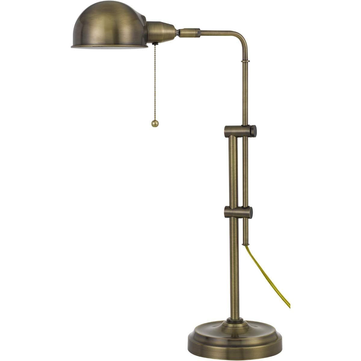 Cal Lighting 60W Corby Pharmacy Desk lamp with Pull Chain Switch