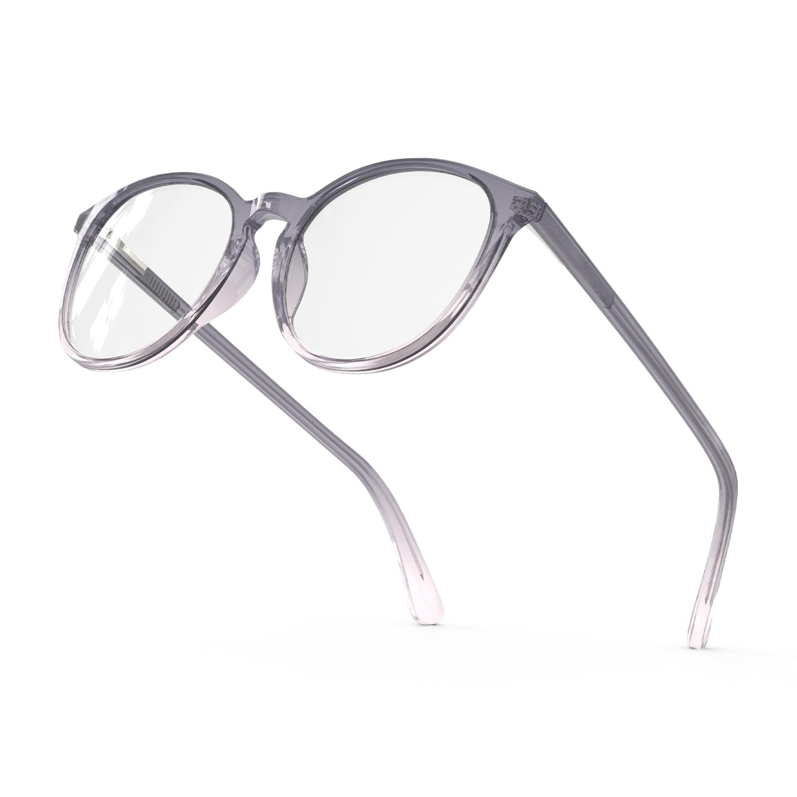 Bloomoak 99.9% Blue Light Blocking Glasses, Gaming Retro Round Glasses, Relieve Eye Fatigue and Improve Sleep, Suitable for Screens/Games/TVs