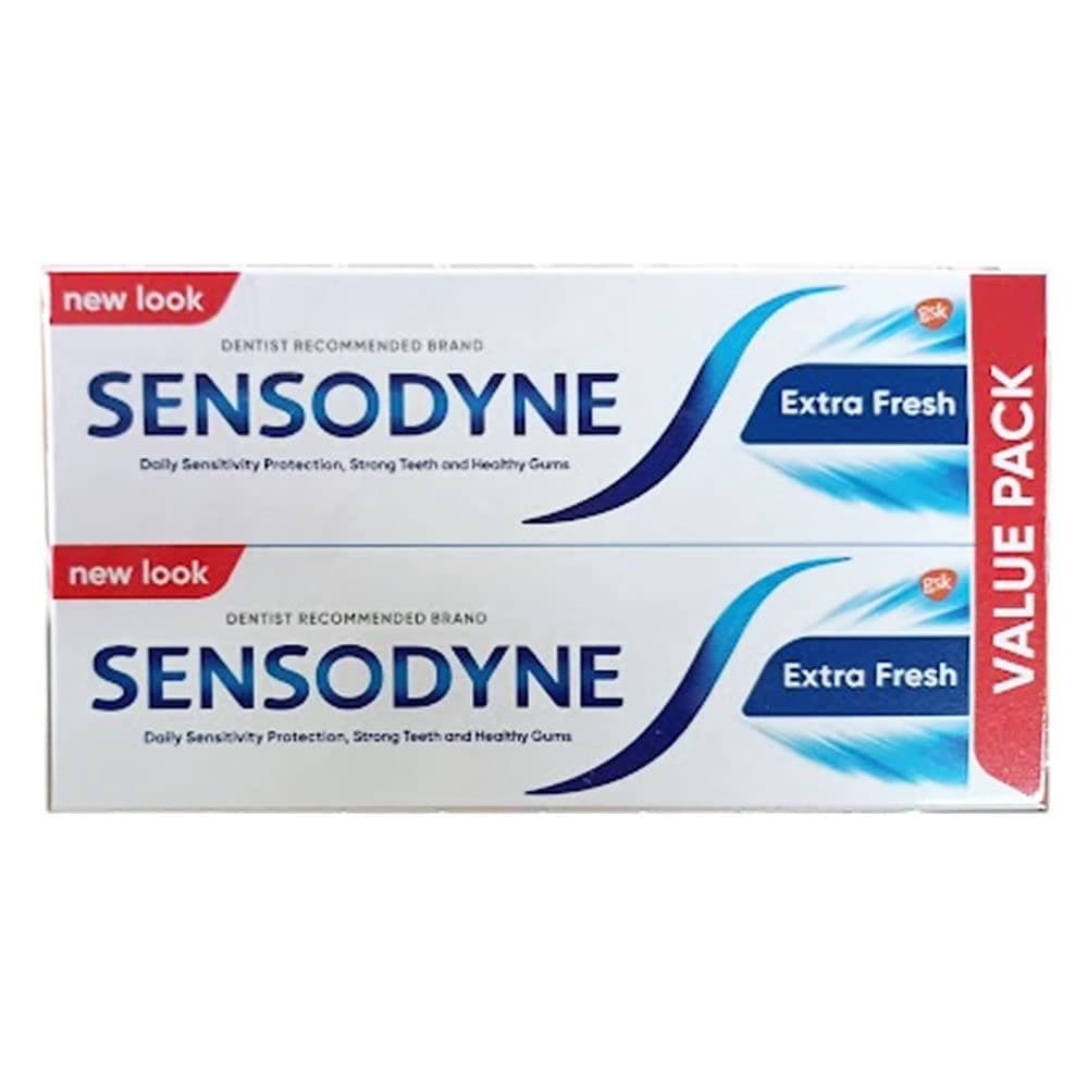 Toothpaste For Sensitive Teeth, Extra Fresh Flavour, 75 Ml, Value Pack Of 2