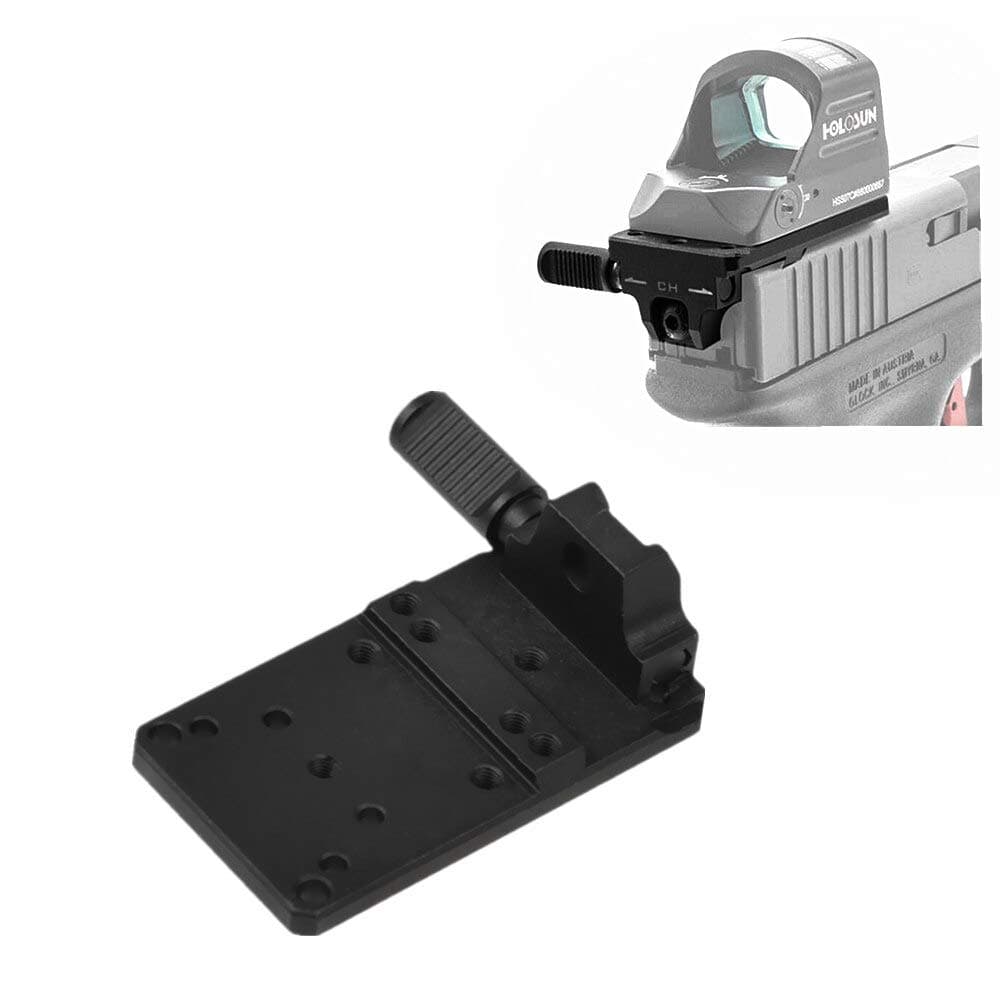 HWZ 17 19 22 23 Rear Sight Mount Plate Base Mount Fit Universal Red Dot Sight Pistol Accessories