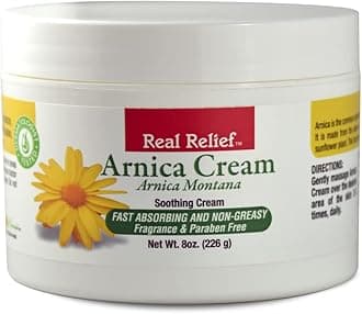 Arnica Cream Natural, Soothing, Non-Greasy & Unscented Cream for Pain Relief, 8 oz (Pack of 1)
