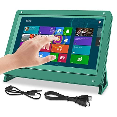 UNIROI Raspberry Pi Touch Screen with Case Holder, 7 Inch TFT LCD Display HDMI Module 1024x600 for Raspberry Pi 3 2 Model B and RPI 1 B+ A BB Black PC Various Systems