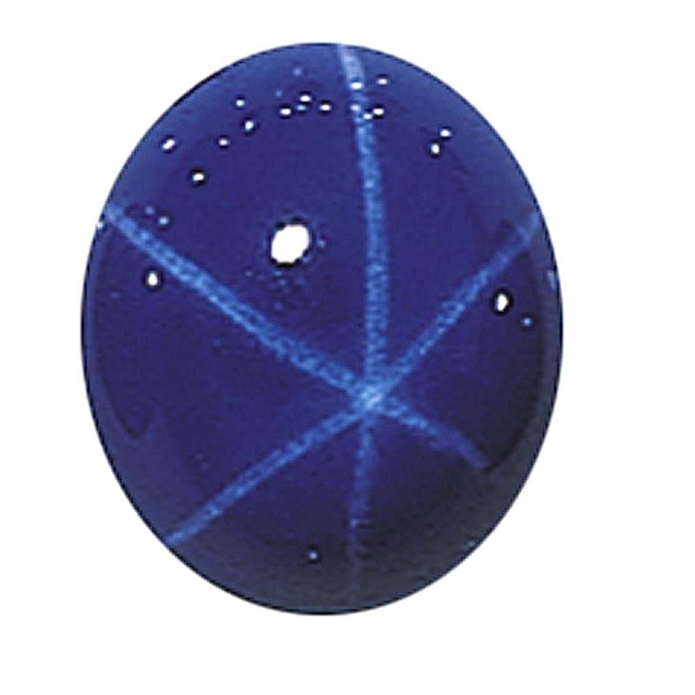 Lab-Created Oval 7 x 5 mm Blue Star Sapphire Cabochon Stone Priced Individually Jewelry Making Findings