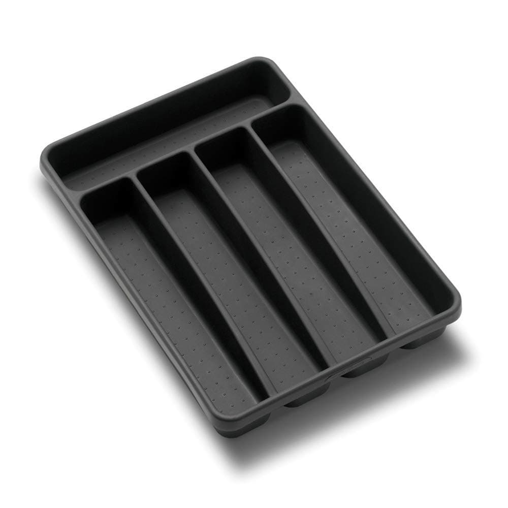 madesmart Value Mini Silverware Tray - Granite | VALUE COLLECTION | 5-Compartments | Kitchen Cutlery and Flatware Organizer |Easy to Clean | BPA-Free