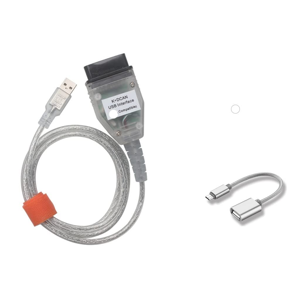 K+DCAN Ediabas Diagnostic Cable Compatible with BMW E Serials Work with NCS Coding Winkfp Tool32 Programing