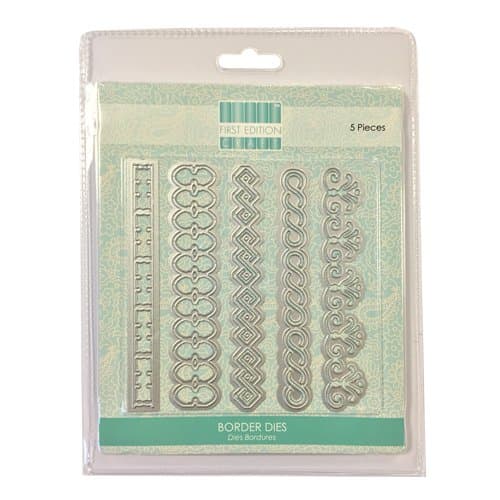 First Edition FEDIE002 Dies Borders Crafting, Create Perfect, Use with Most Die Machines, (Steel, Magnetic Storage, Cuts Paper, Cardstock & 2mm Foam)