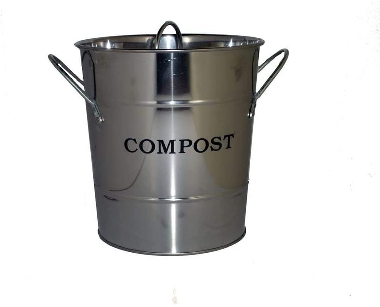 Exaco2-in-1 Kitchen Countertop Compost Bin, 1 Gallon, Stainless