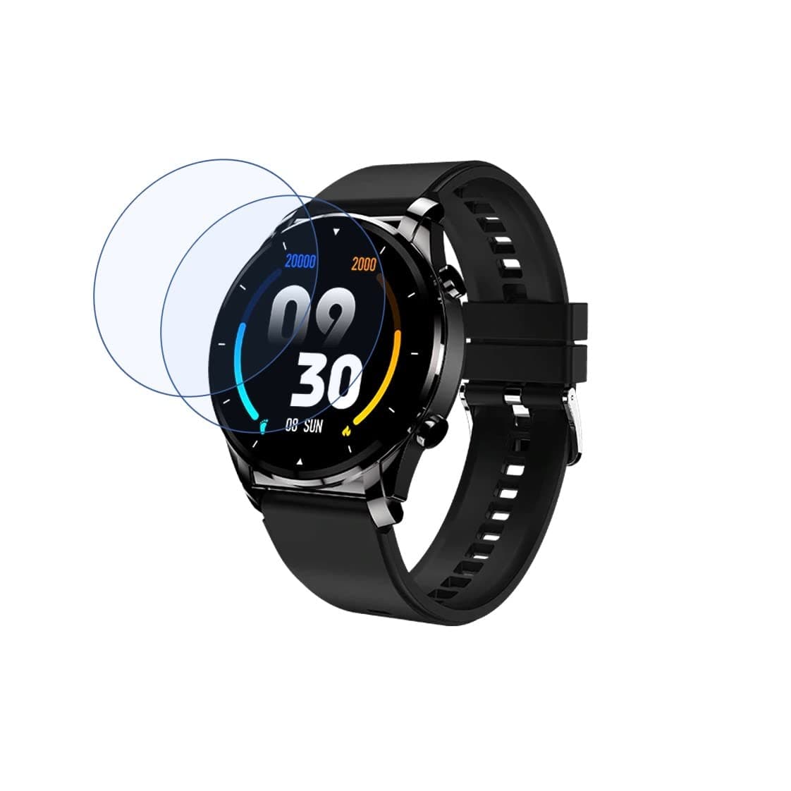 DVTECH� (Pack of 02 Best Fit Smartwatch screen protector for Fire-Boltt Thunder (Not a Tempered glass)