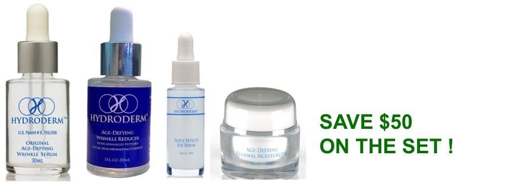 Intensive 4 Piece Wrinkle Reducing System (Original Age-Defying Wrinkle Reducer 30ml, Age-Defying Wrinkle Serum with Matrixyl 30ml, Age-Defying Renewal Moisturizer 30ml and Triple Effects Eye Serum 10ml)