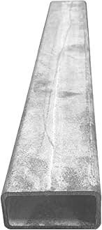 Galvanised Mild Steel Sections | Flat Bar | Square Tube | Rectangle Tube | Angle Iron (Rectangle Tube - 40mm x 20mm x 2mm, 1000mm)