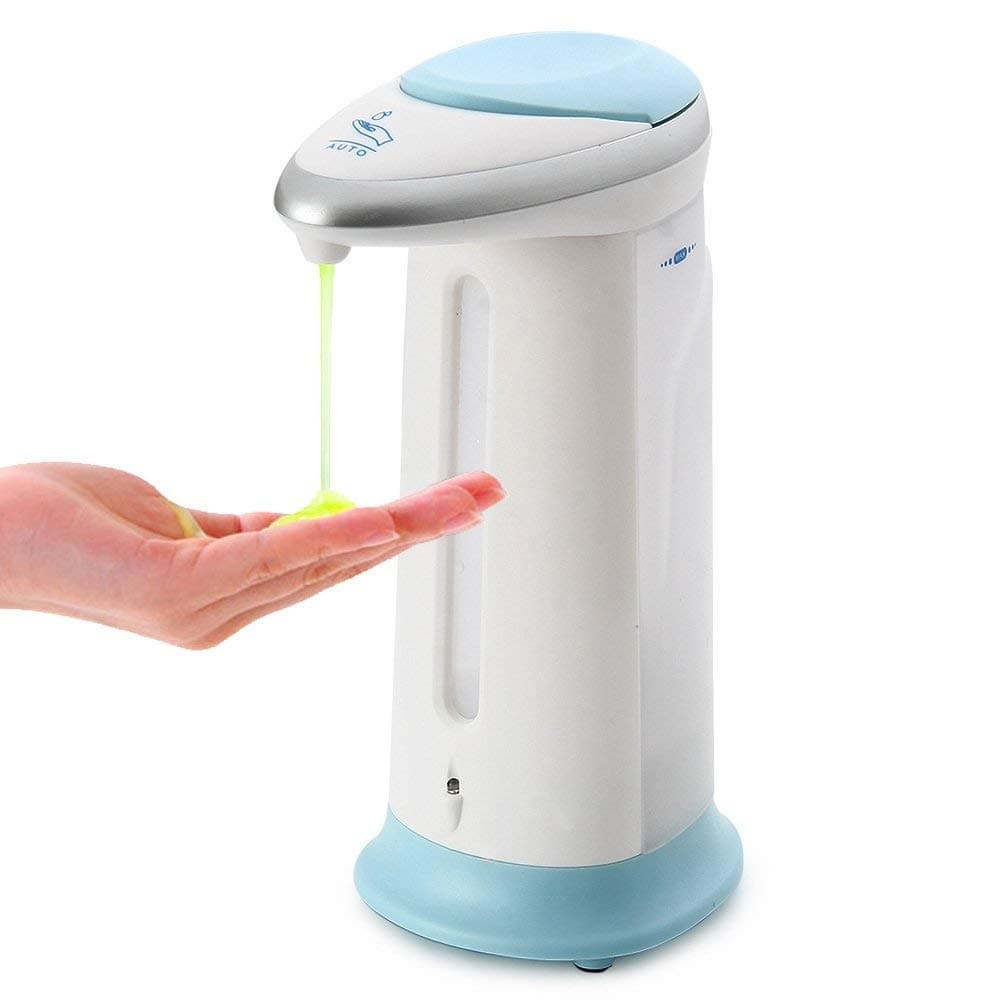 Cheerful Gifts Soap Magic Automatic Soap Dispenser Touch less counter-top liquid soap dispenser waterproof base for Kitchen and Bathrooms regular soap, lotion or Sanitizer w/Light up and Chime