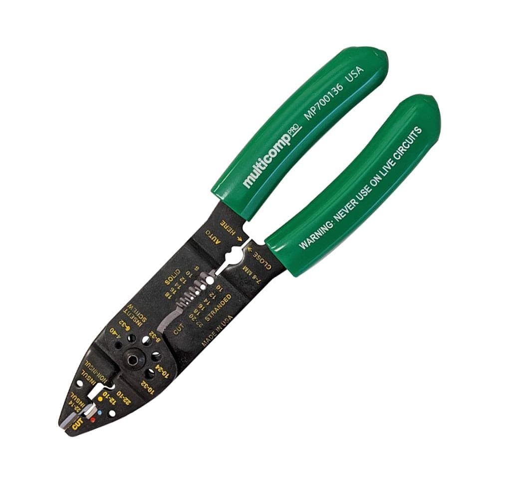 Multicomp Pro Heavy Duty Stripper/Crimper, 22-28 AWG