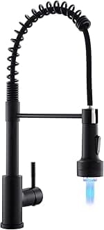 GIMILI LED kitchen faucet Matte Black