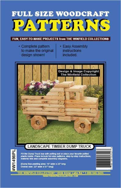 Landscape Timber Dump Truck Woodworking Project Plan