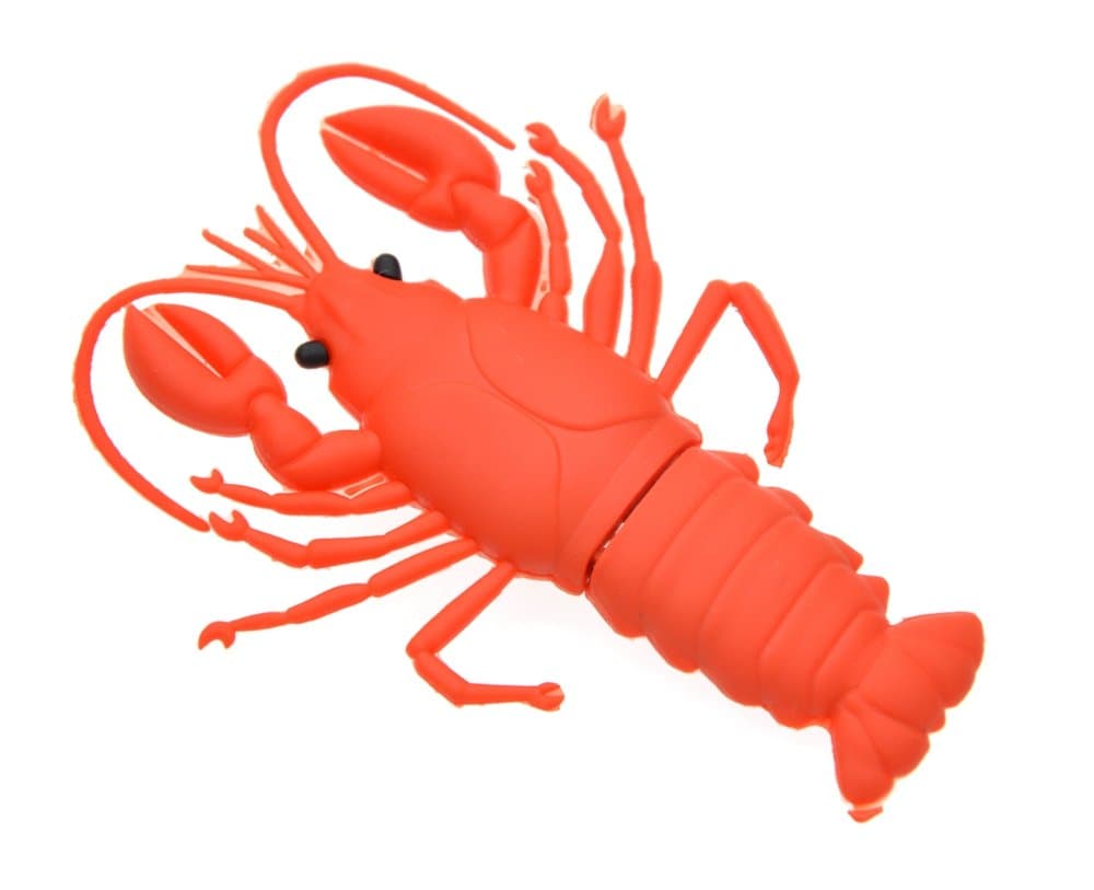 32GB USB 3.0 Flash Drive USB Memory Stick - Cartoon Thumb Drive Red Lobster Pen Drive - FEBNISCTE 3D Animal Shap Zip Drive