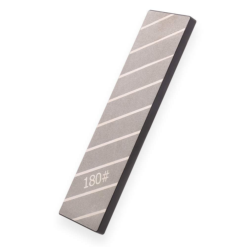 Kota Japan Precision Lapping Plate | Extra Large 2.75 X 10” Two 2-Sided Diamond Flattening Stone and Sharpening Plate | 120 & 180 Grit Whetstone Fixing Stone Flattener.