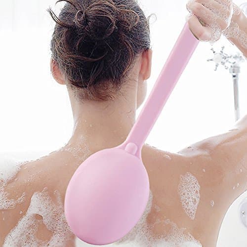 CHIRISEN Non-slip Long Handle Soft Back Shower Scrubber Bath and Body Brush Exfoliating for Men and Women Relaxing Spa Moments and Brushing