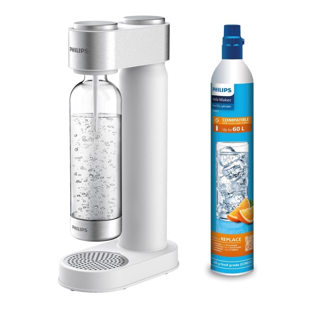 Water Add4902Wh/10 Gozero Sparkling Water Maker, Plastic, White, 1 l