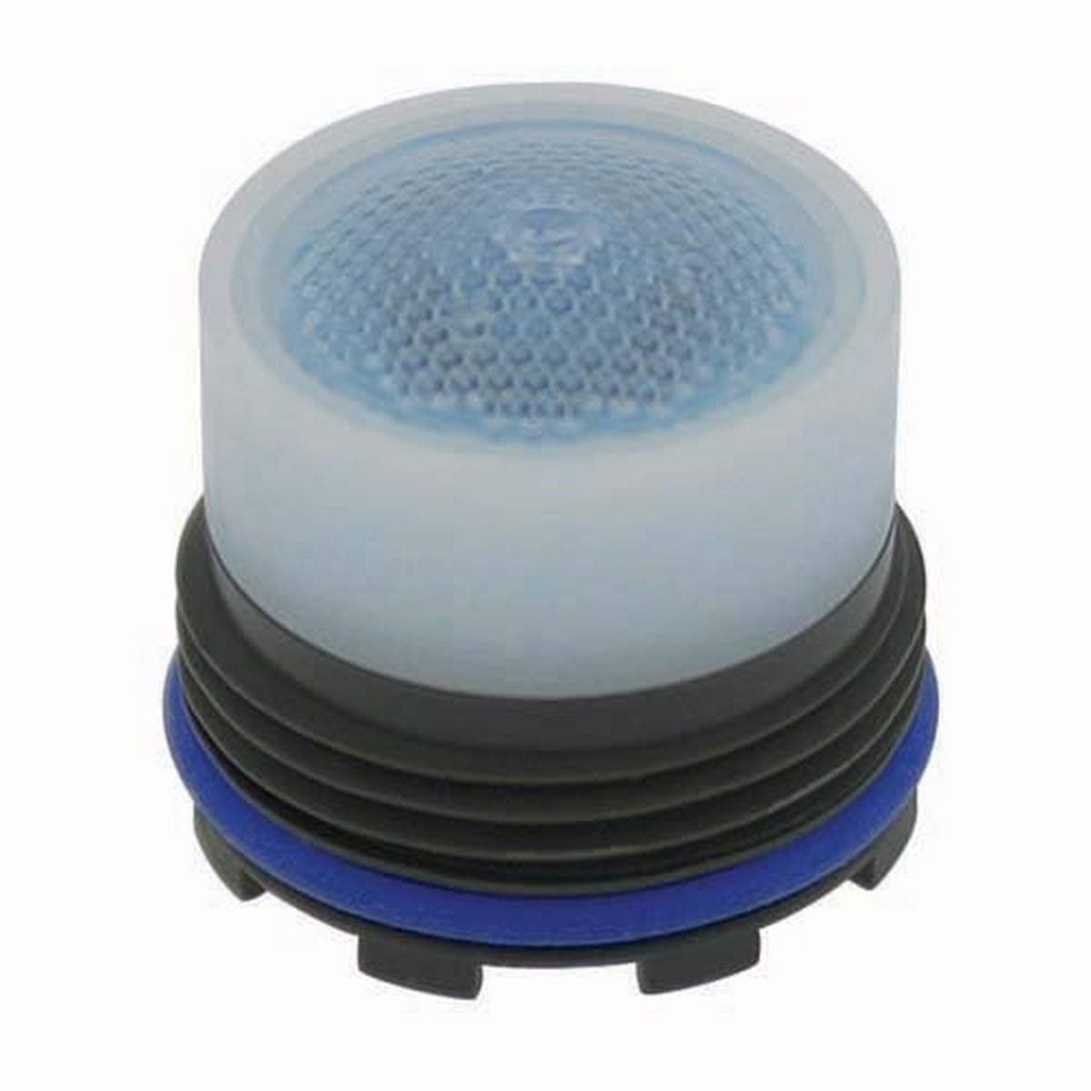 Neoperl 13 0680 5 California Standard Flow PCA Cache Perlator HC Aerator, Tom Thumb Size, 1.8 GPM, Light Blue/Clear Dome, Honeycomb, Aerated, M16.5 x 1 Threads, Plastic, 0.591" Height