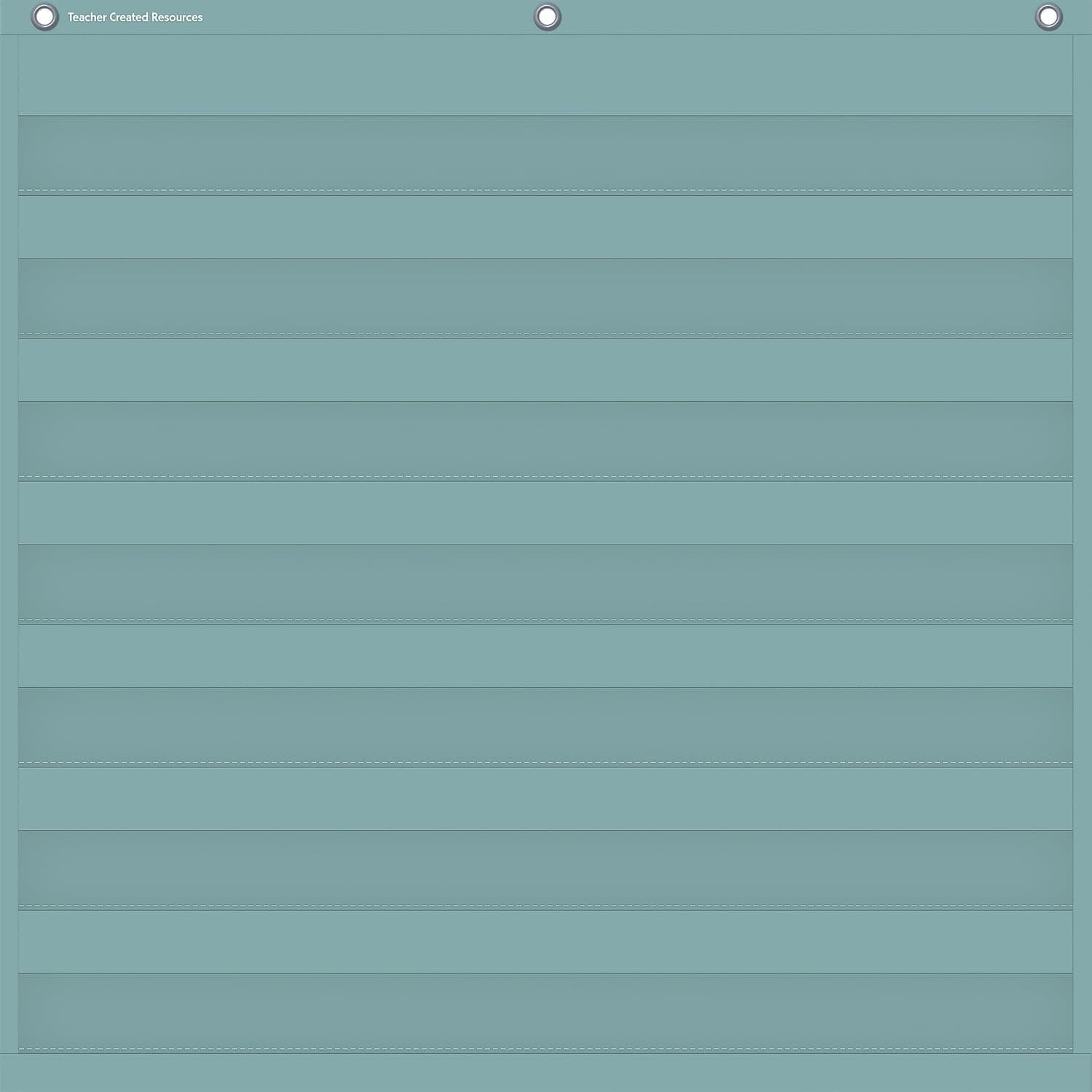 Teacher Created Resources Calming Blue 7 Pocket Chart (28" x 28") (TCR20101)