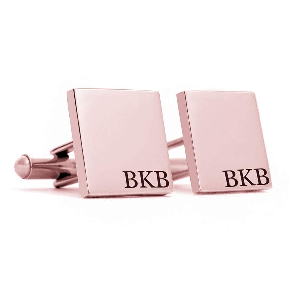 Personalized 925 Sterling Silver Wedding Cufflinks Engraved Custom with Any Initials