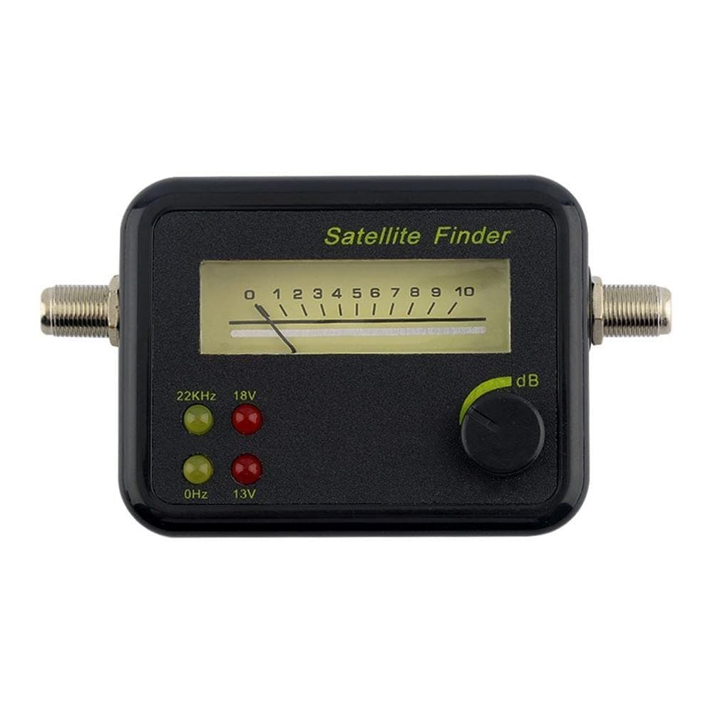 Satellite Finder Tool with LCD Display – High Sensitivity Signal Meter for HD-Compatible Digital Satellite Systems, Built-in Buzzer, 0/22KHz, 13/18V Indicator