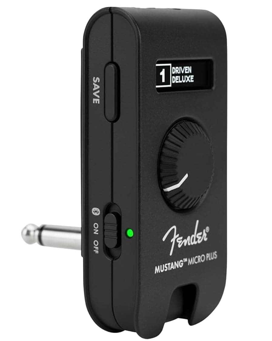 Mustang Micro Plus Headphone Amplifier, Bluetooth Audio Streaming and 50 Amp and Effects Models, with 2-Year Warranty