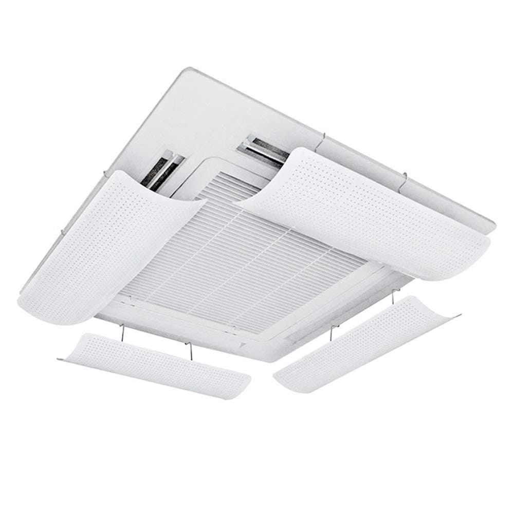 Air Conditioner Deflector for Central Air Conditioning System ABS Light and Flexible Flexible Microporous Guide Wind Prevents Air Blowing Straight Simple Installation (One Piece) (58cm)