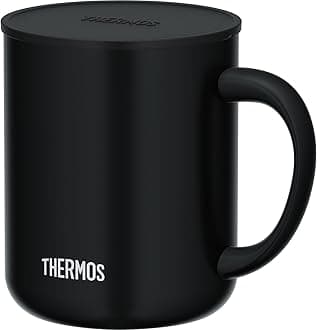 THERMOS JDG-452C SMB Stainless Steel Vacuum Insulated Mug, 15.9 fl oz (450 ml), Smoke Black