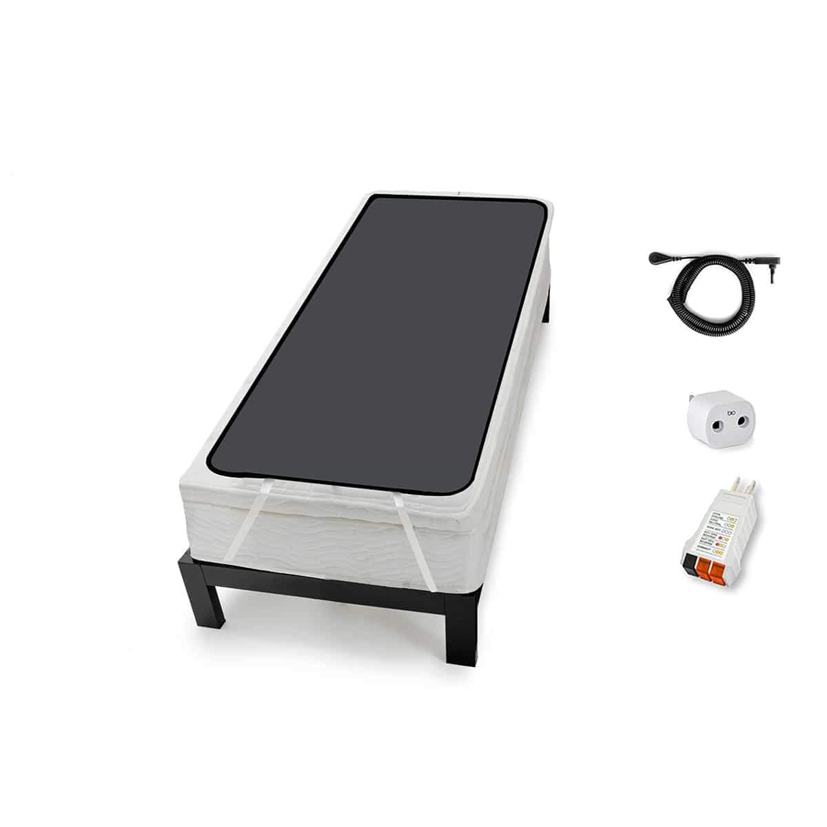 アースエリート マットレスカバーキット (ツインサイズ) クリント・オーバーのアース製品 ベッド用接地マット