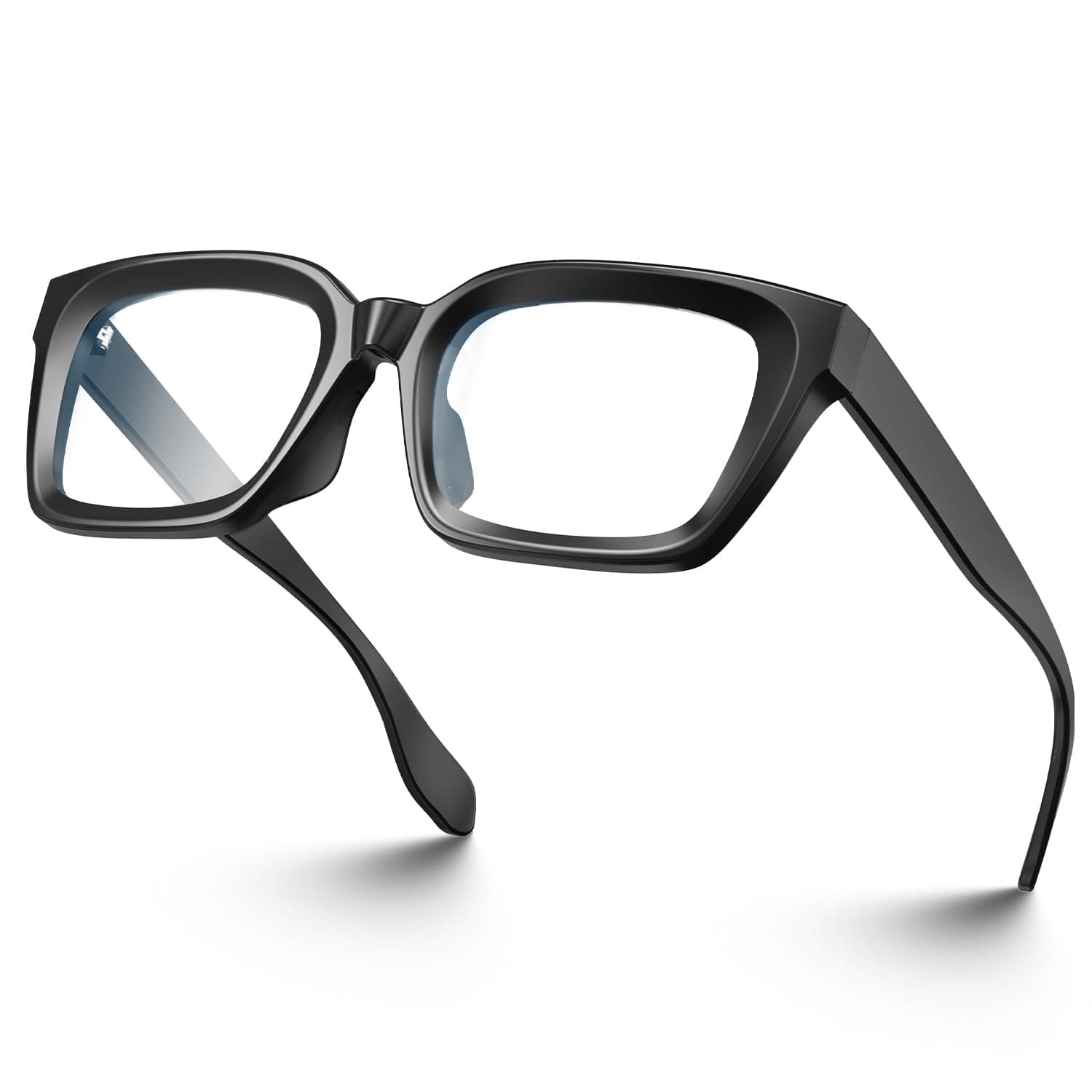 VISOONE Chunky Square Blue Light Blocking Glasses with Anti Computer Glare for Working Women Men MONTANA