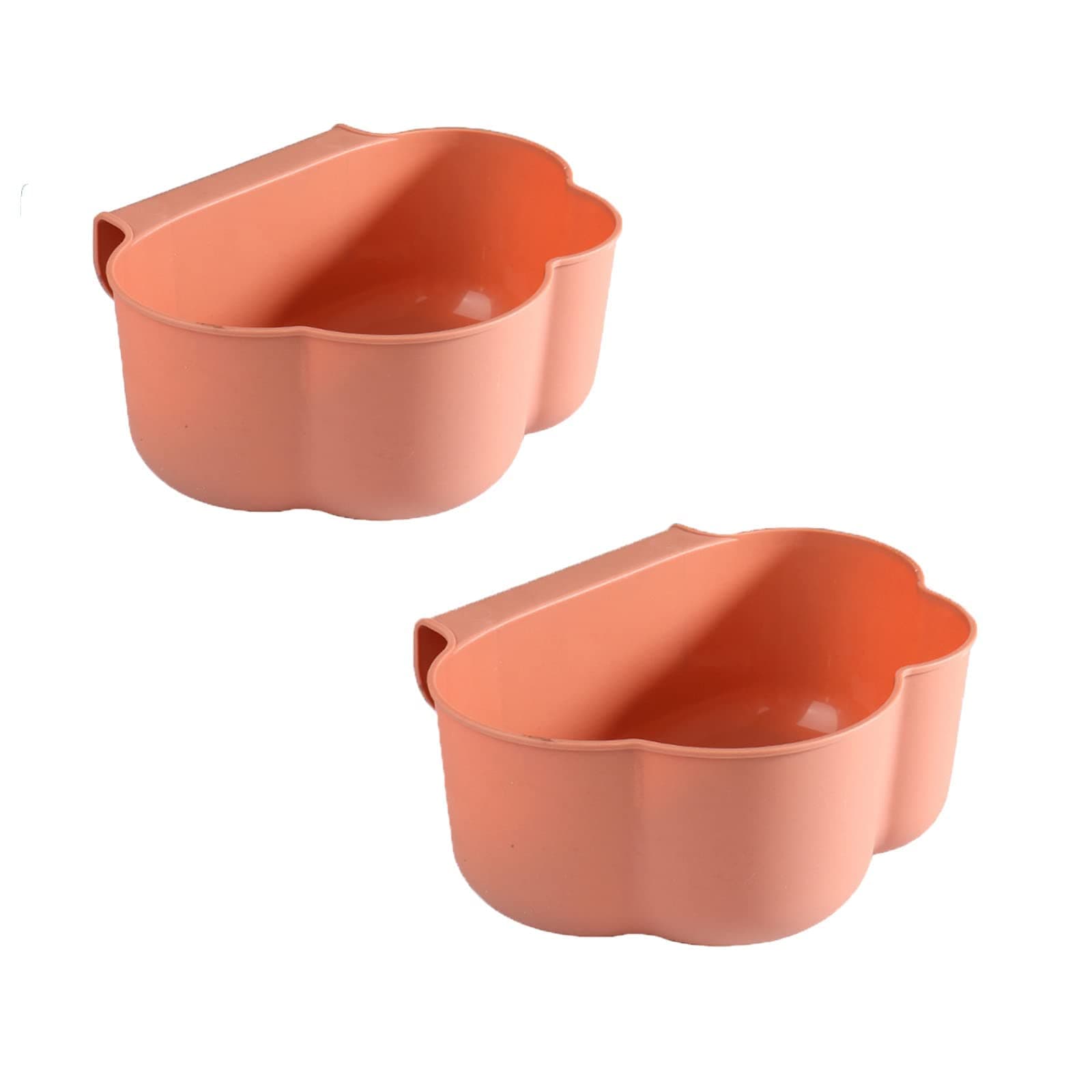 LUYUN9XHD Kitchen Trash Can 2pcs Pink, Acrylic
