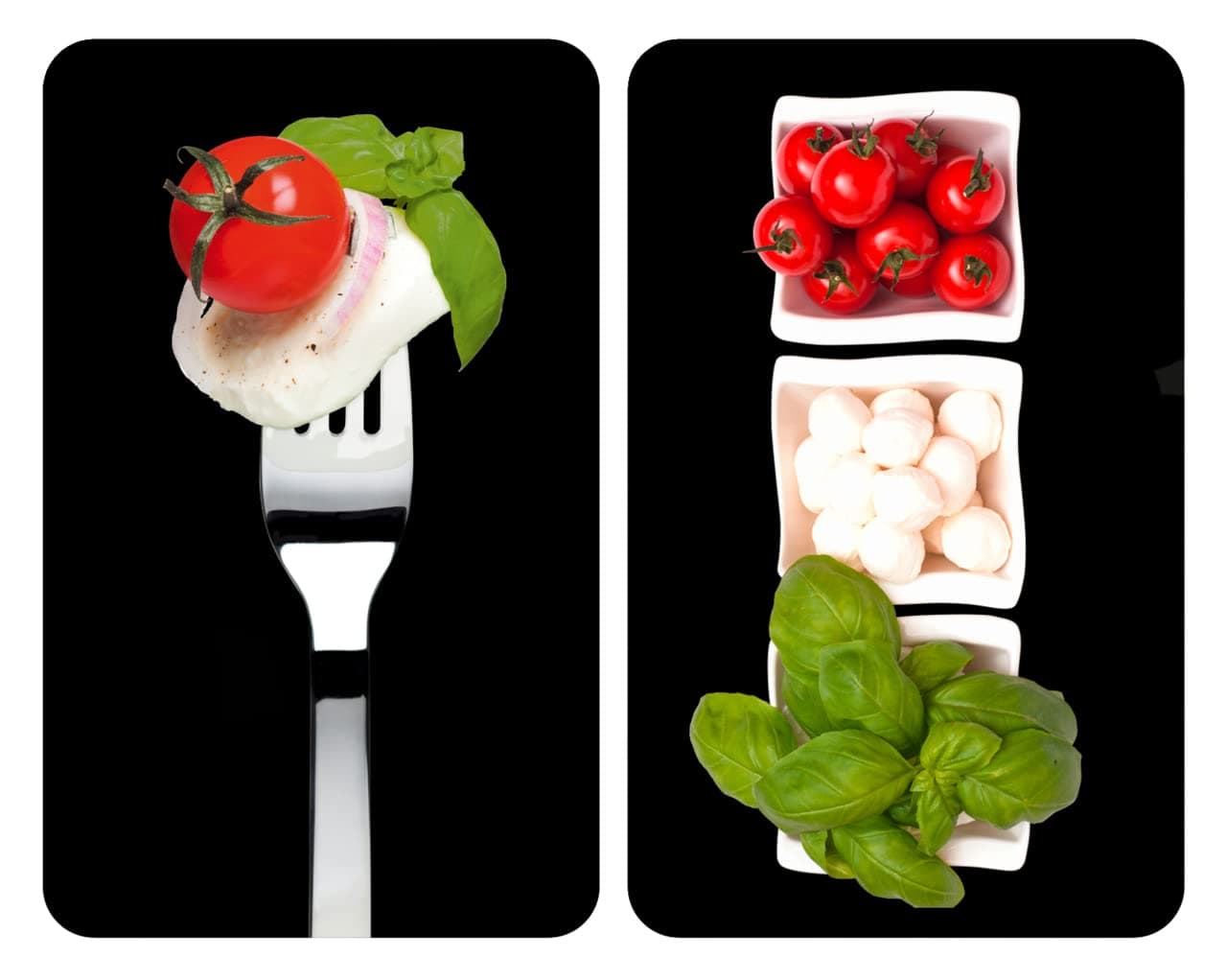 Wenko 2-Piece Universal Caprese Glass Covers, Multicolor