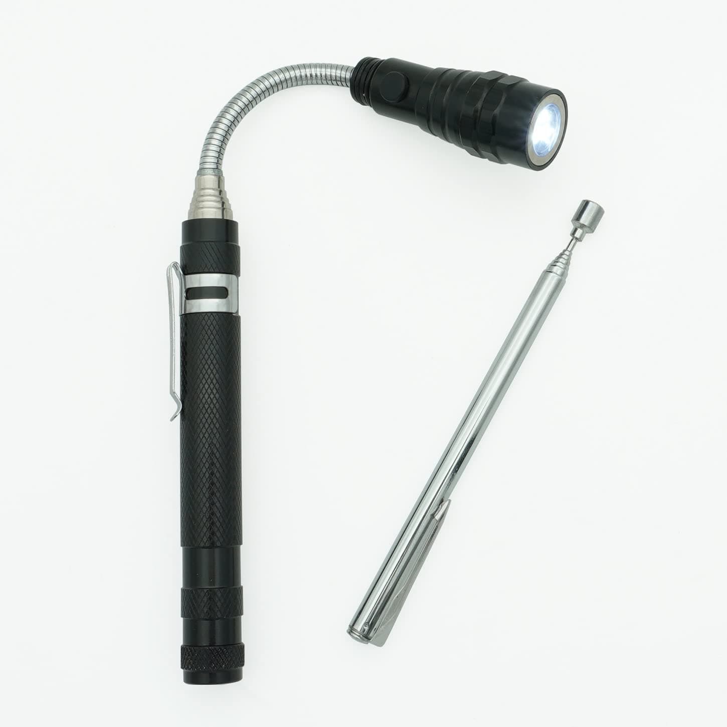 Telescopic Magnetic Pickup Tool Set, 2LB Extendable Magnetic Pickup Tool, Extendable LED Magnet Stick Tool for Car,Household,Office,Industry and Garage