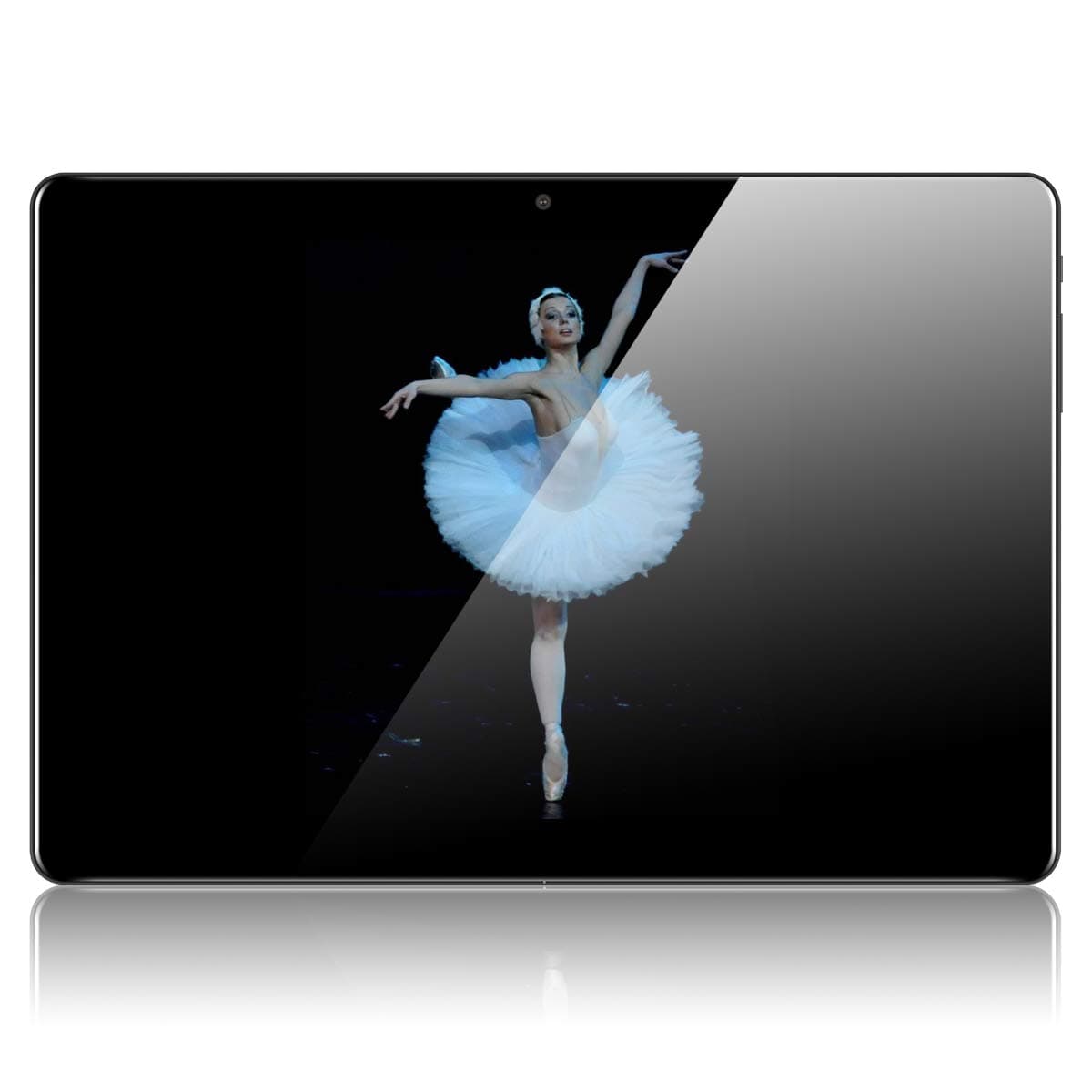 QIMAOO 10.1” Inch Android Tablet, 3G Phone Call Phablet with Google Play, 32GB ROM, Dual SIM Card Slots, Cameras, GPS, Wifi, 1280*800 HD IPS Screen