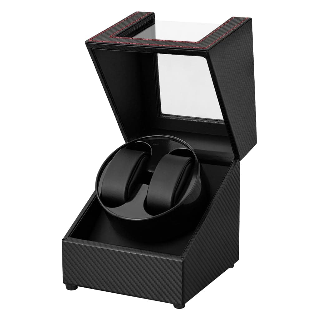 Watch Winder for Automatic Watches,Automatic Watch Winder Box,Double Watch Winder for Women's and Men's Watches with Quiet Japanese Mabuchi Motor