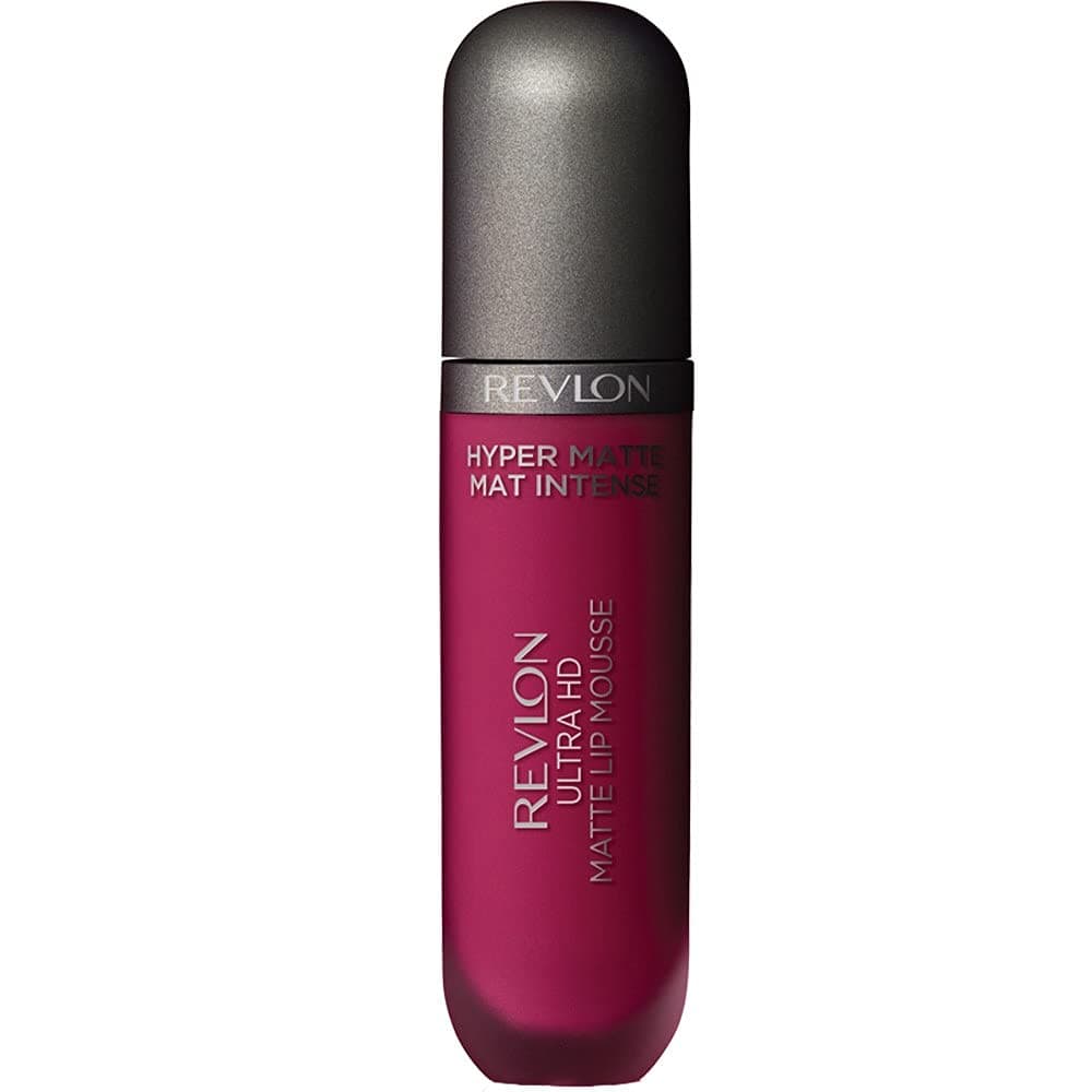 Ultra HD Lip Mousse Hyper Matte, Longwearing Creamy Liquid Lipstick in Plum / Berry, Crimson Sky (820), 0.2 oz