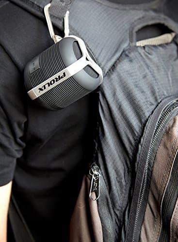 Prolix Water Resistant High Power Wireless Bluetooth Speaker with Clip for Portable Use. Rugged & Shockproof Wireless Bluetooth Speaker for Outdoors (Compatible with any Bluetooth enabled device)