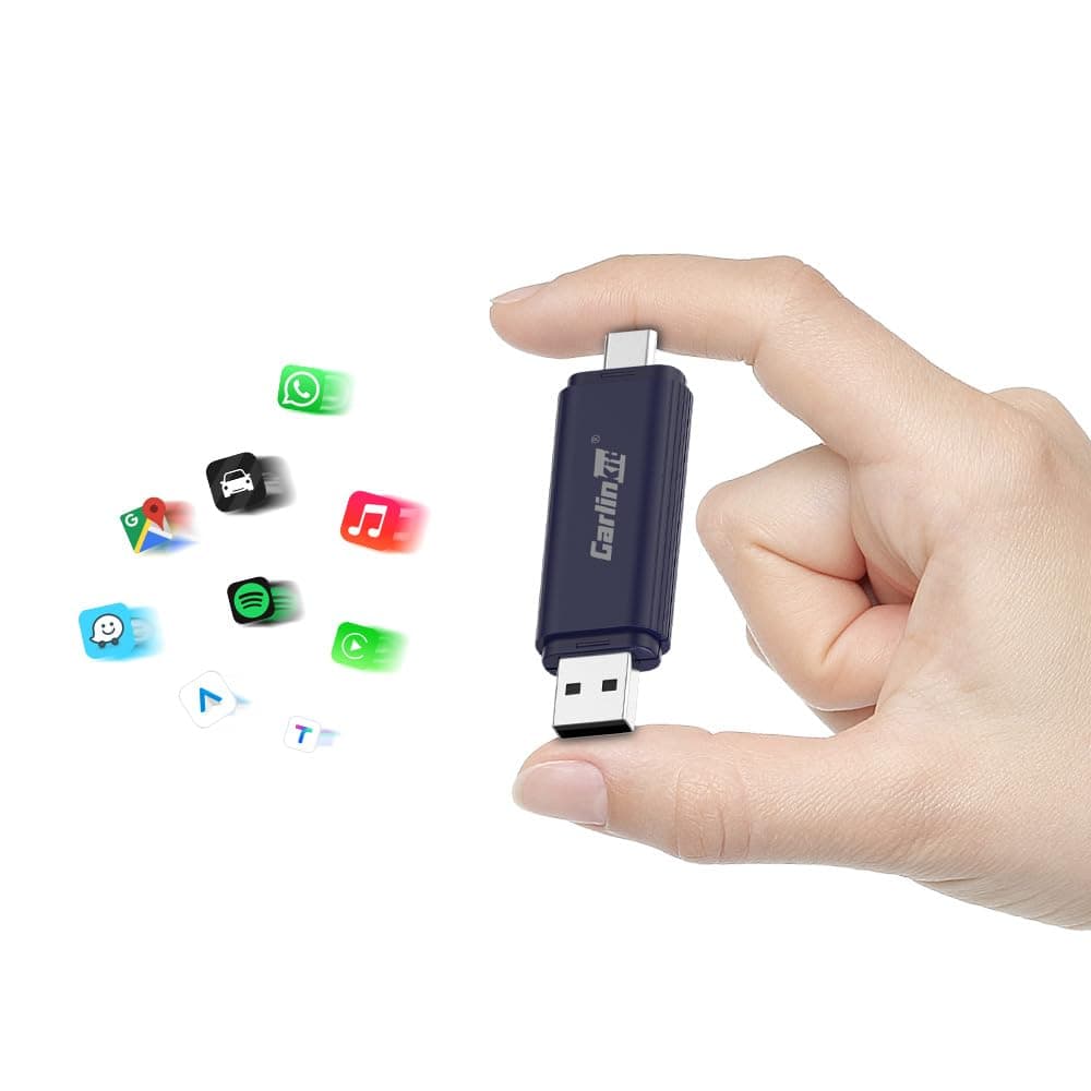 MINI SE Pro 2 in 1 Wireless Adapter for Wireless CarPlay and Wireless Android Auto,For cars wired apple CarPlay or wired Android Auto Function,(Model year:2017 to 2026) plug and play