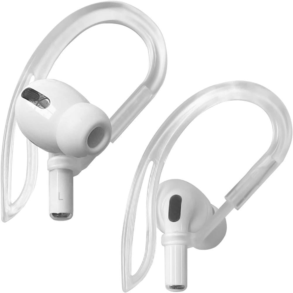Ear Hooks Compatible with AirPods Pro 2nd Generation and AirPods Pro [Multi-Dimensional Adjustable] Accessories Compatible with Apple AirPods 3 2 1 Gen(Transparent)